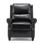 2 Set Nail-head Padded Seat Pushback Recliner Chair
