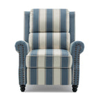 2 Set Nail-head Padded Seat Pushback Recliner Chair