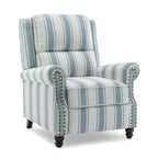 2 Set Nail-head Padded Seat Pushback Recliner Chair
