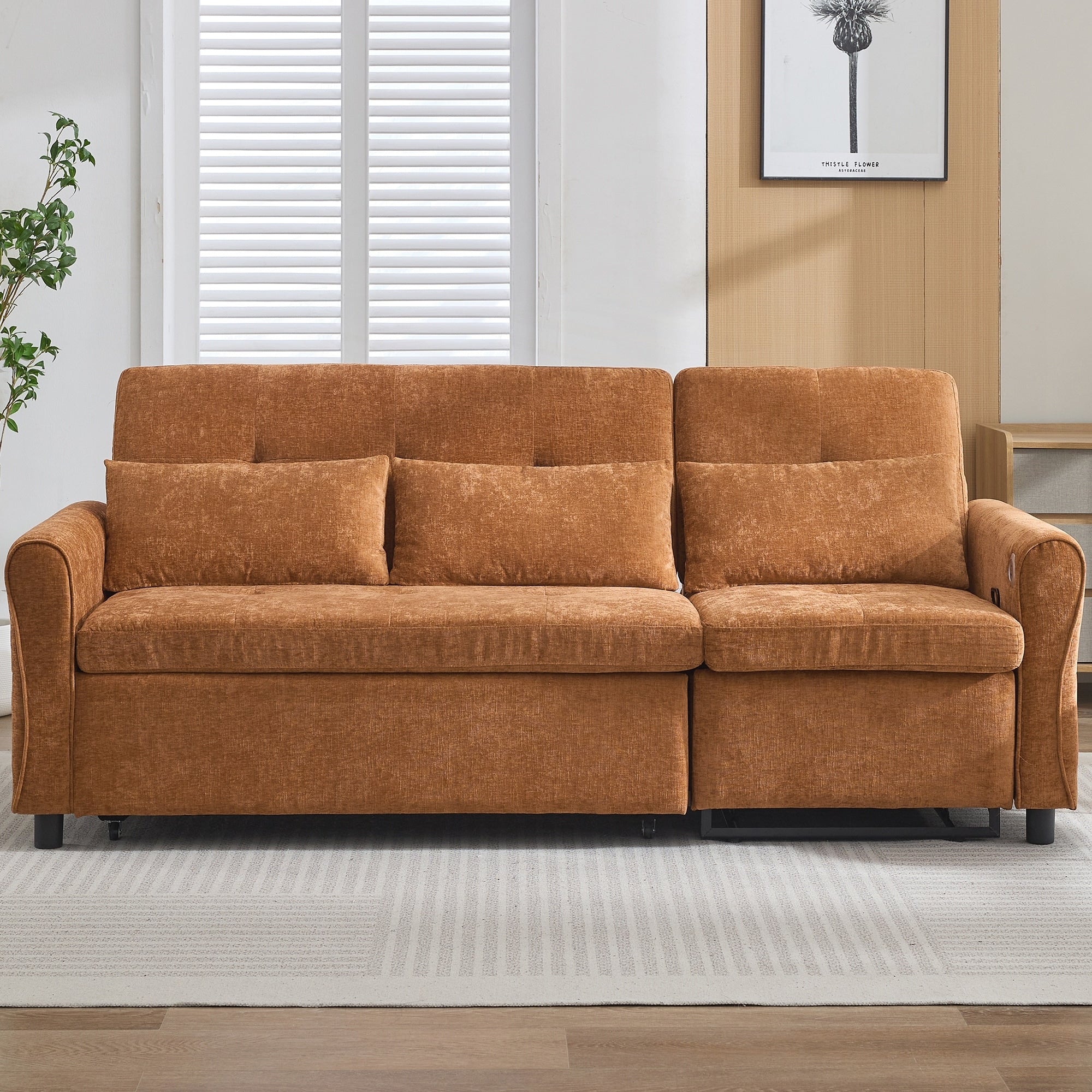 2-in-1 Sofa 82Inch Three-seater Sofa