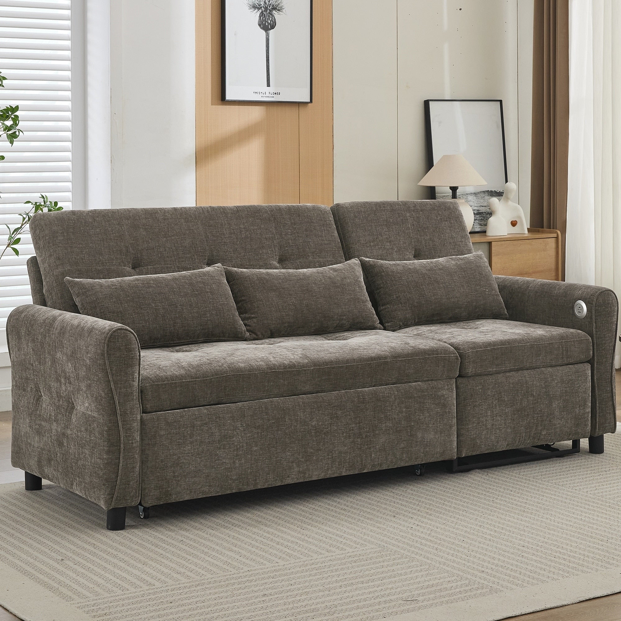 2-in-1 Sofa 82Inch Three-seater Sofa
