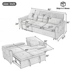 2-in-1 Sofa 82Inch Three-seater Sofa