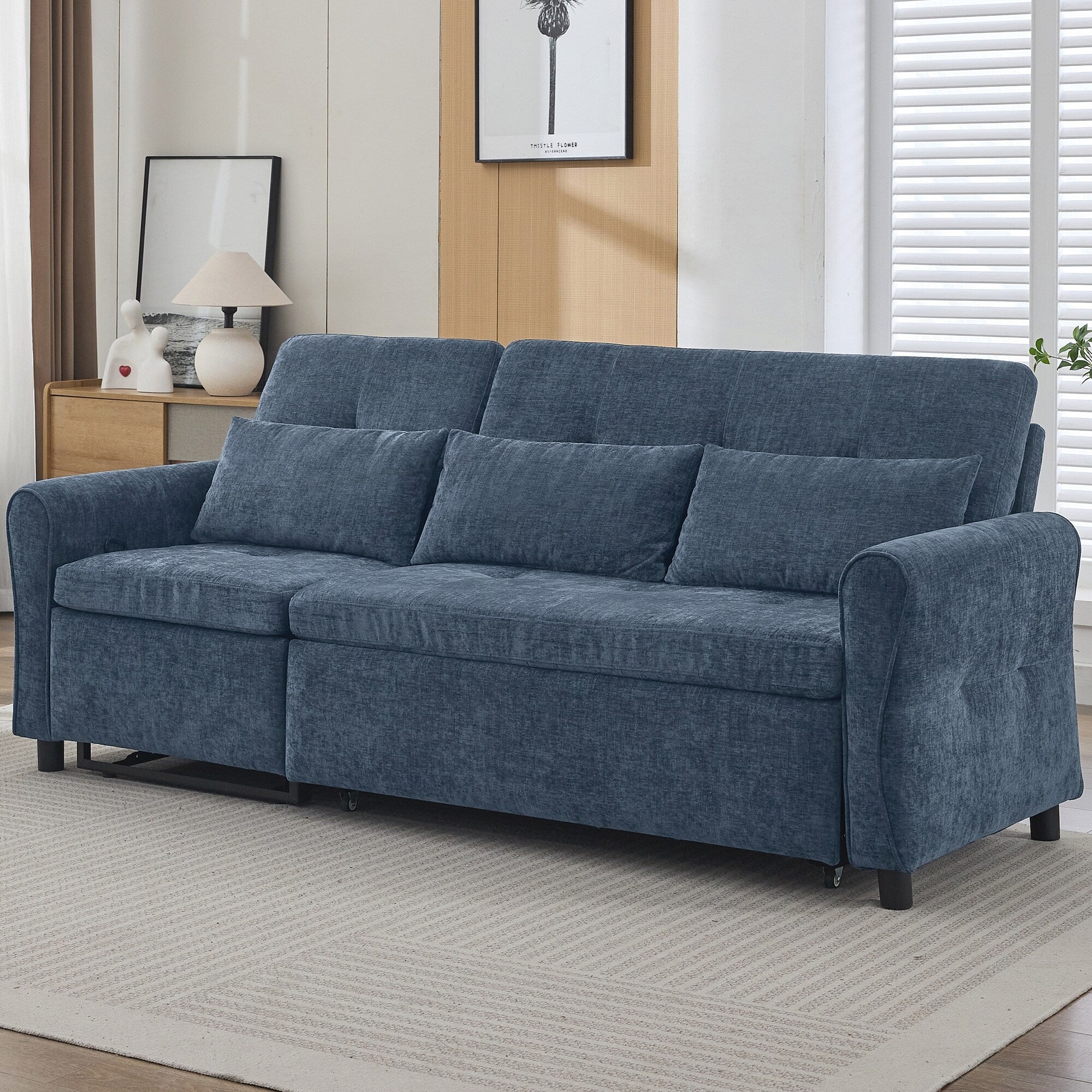 2-in-1 Sofa 82Inch Three-seater Sofa