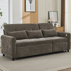 2-in-1 Sofa 82 Three-seater Sofa with a Sofa Bed and a Reversible Recliner Sofa for Living Room