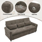 2-in-1 Sofa with Pull-Out Sleeper & Reversible Recliner by Harper&Bright Designs