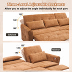 2-in-1 Sofa with Pull-Out Sleeper & Reversible Recliner by Harper&Bright Designs