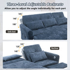 2-in-1 Sofa with Pull-Out Sleeper & Reversible Recliner by Harper&Bright Designs