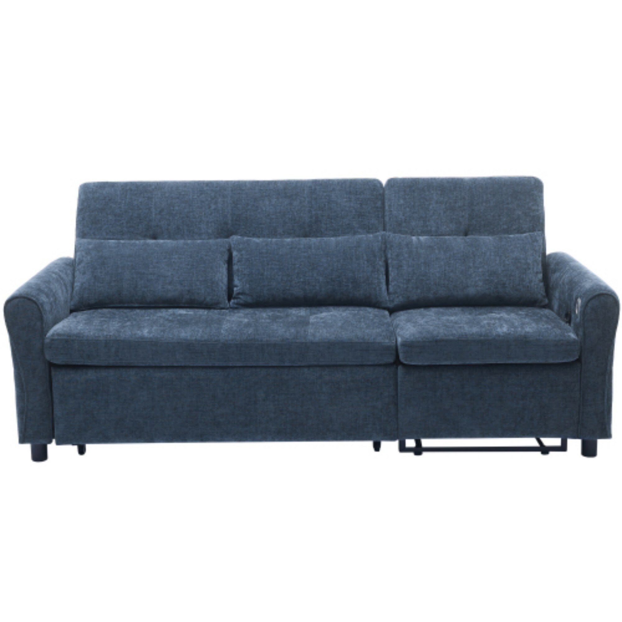 2-in-1 Sofa with Pull-Out Sleeper & Reversible Recliner by Harper&Bright Designs