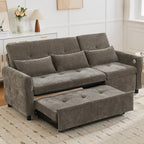 2-in-1 Sofa with Pull-Out Sleeper & Reversible Recliner by Harper&Bright Designs