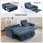 2-in-1 Sofa with Pull-Out Sleeper & Reversible Recliner by Harper&Bright Designs