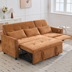 2-in-1 Sofa with Pull-Out Sleeper & Reversible Recliner by Harper&Bright Designs
