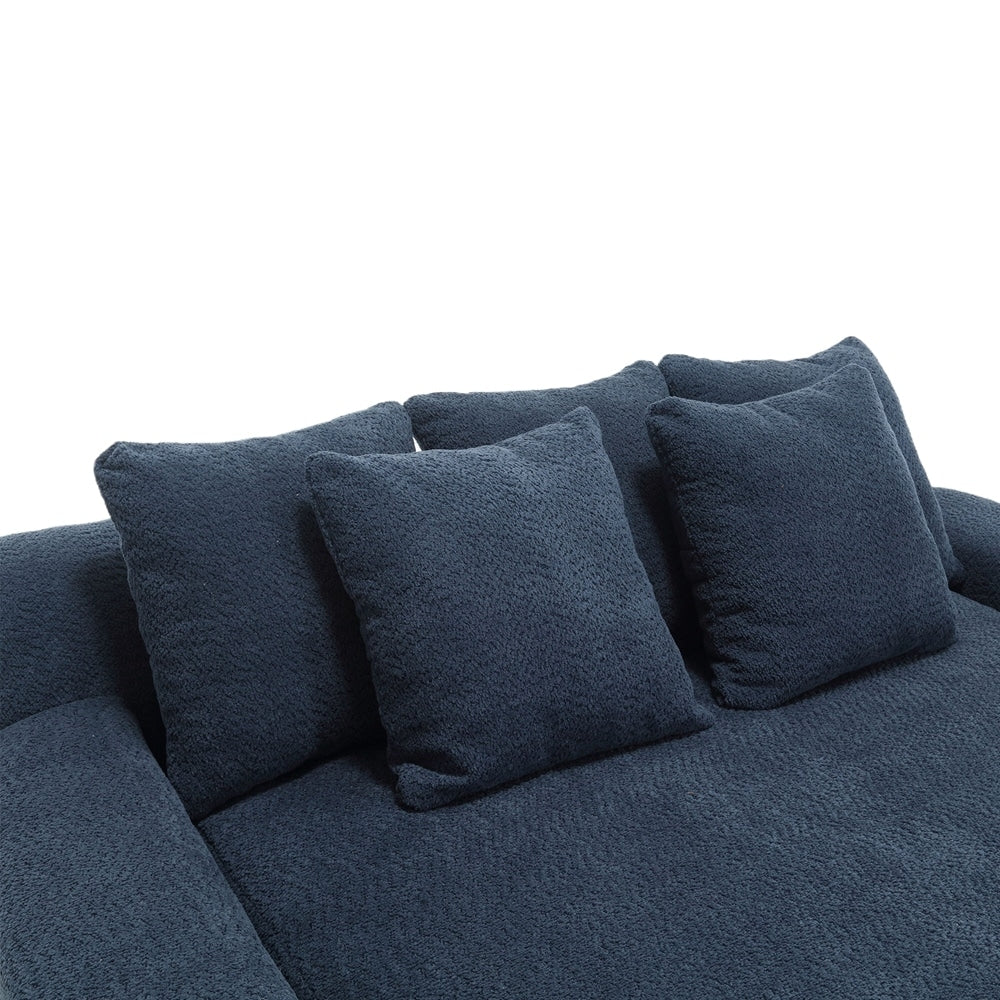 2-seater lazy sofa With 5 back pillows,Comfy Sofa- Deep Seat Couch for Living Room