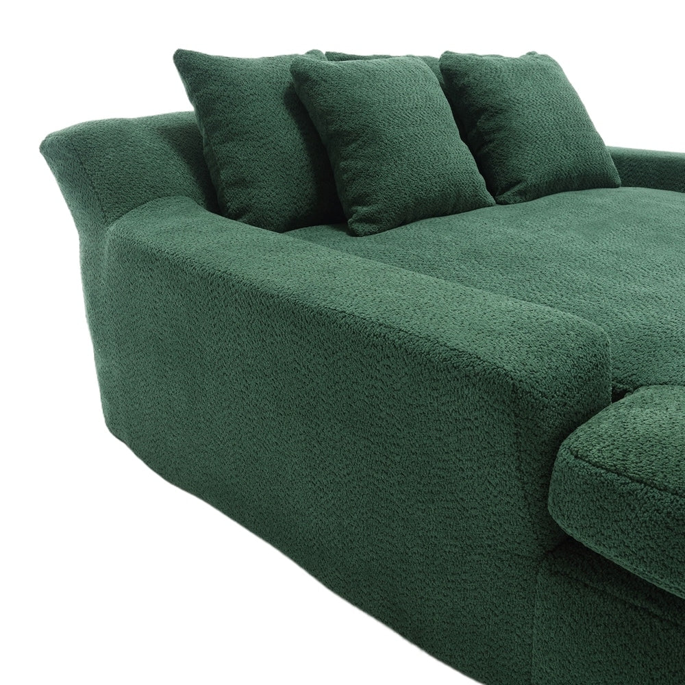 2-seater lazy sofa With 5 back pillows,Comfy Sofa- Deep Seat Couch for Living Room