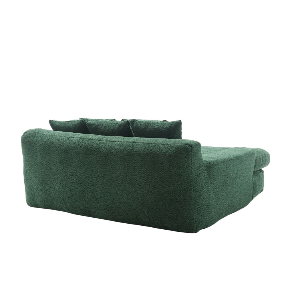 2-seater lazy sofa With 5 back pillows,Comfy Sofa- Deep Seat Couch for Living Room