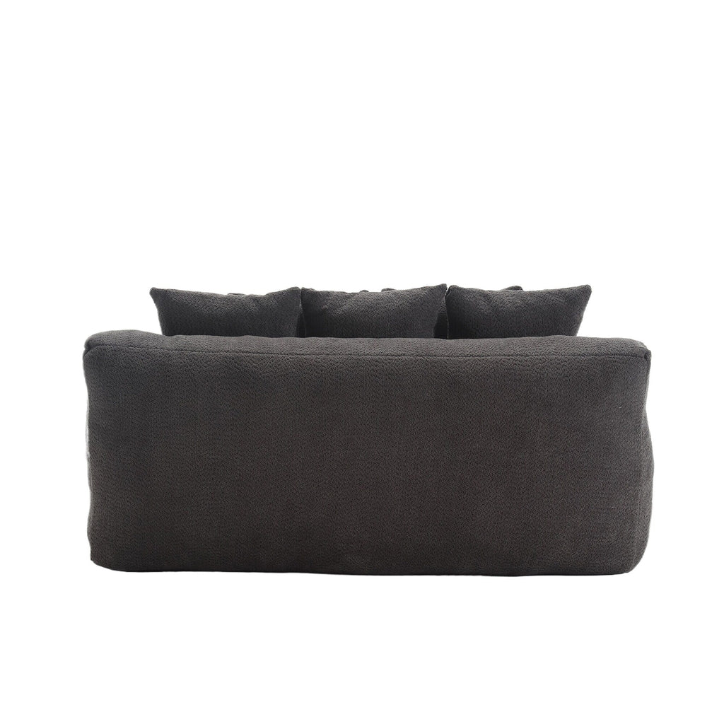 2-seater lazy sofa With 5 back pillows,Comfy Sofa- Deep Seat Couch for Living Room