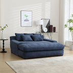 2-seater lazy sofa With 5 back pillows,Comfy Sofa- Deep Seat Couch for Living Room