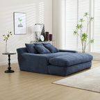 2-seater lazy sofa With 5 back pillows,Comfy Sofa- Deep Seat Couch for Living Room
