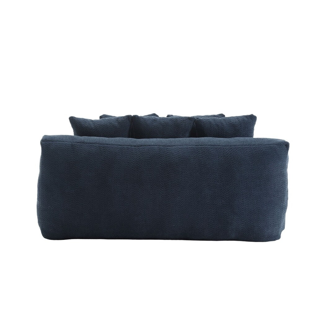 2-seater lazy sofa With 5 back pillows,Comfy Sofa- Deep Seat Couch for Living Room