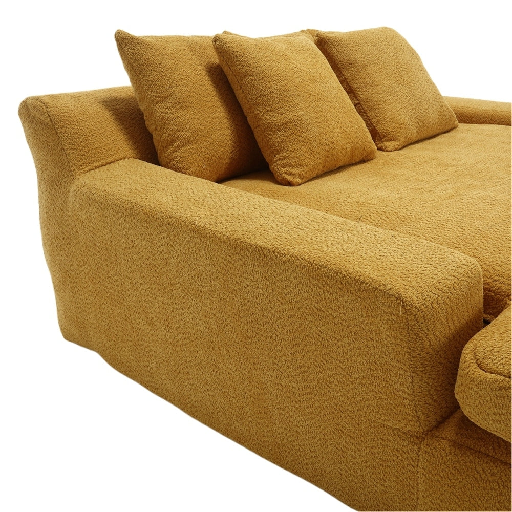 2-seater lazy sofa With 5 back pillows,Comfy Sofa- Deep Seat Couch for Living Room