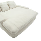 2-seater lazy sofa With 5 back pillows,Comfy Sofa- Deep Seat Couch for Living Room