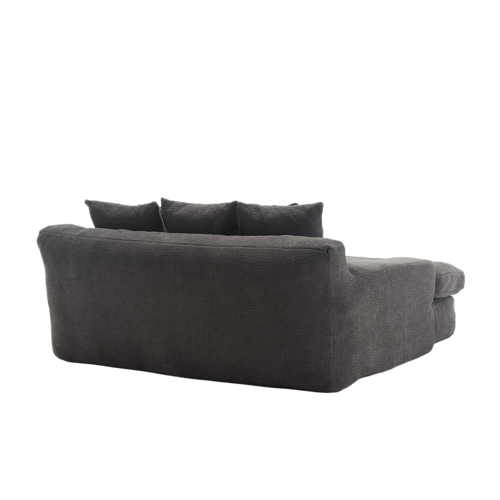 2-seater lazy sofa With 5 back pillows,Comfy Sofa- Deep Seat Couch for Living Room