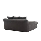 2-seater lazy sofa With 5 back pillows,Comfy Sofa- Deep Seat Couch for Living Room