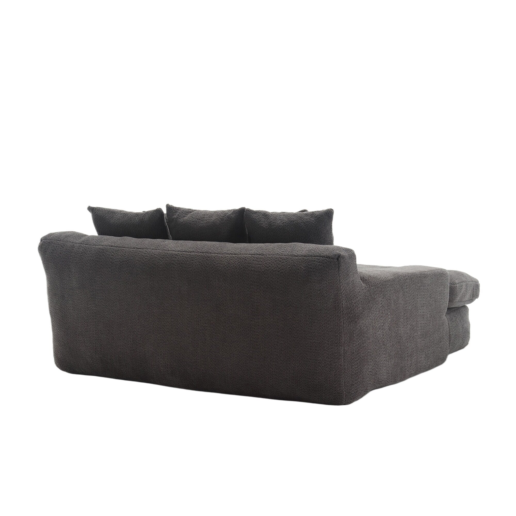 2-seater lazy sofa With 5 back pillows,Comfy Sofa- Deep Seat Couch for Living Room
