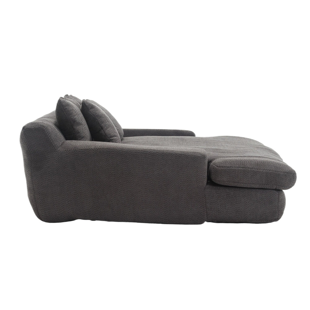 2-seater lazy sofa With 5 back pillows,Comfy Sofa- Deep Seat Couch for Living Room