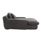 2-seater lazy sofa With 5 back pillows,Comfy Sofa- Deep Seat Couch for Living Room