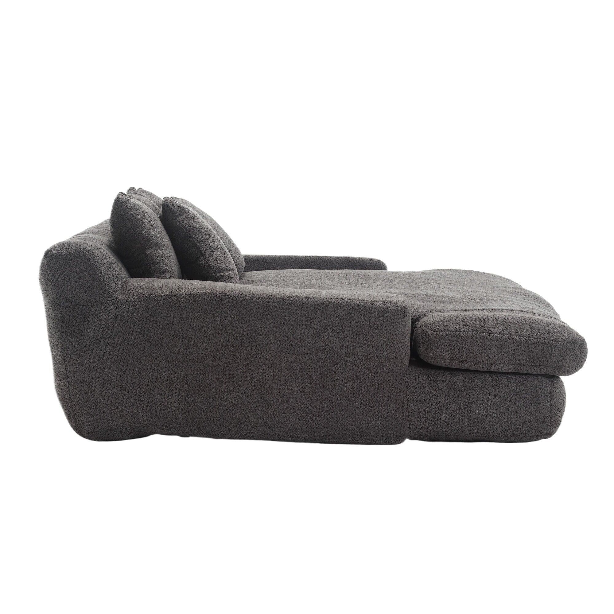 2-seater lazy sofa With 5 back pillows,Comfy Sofa- Deep Seat Couch for Living Room