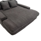 2-seater lazy sofa With 5 back pillows,Comfy Sofa- Deep Seat Couch for Living Room