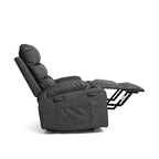 21 inch Seat Width Large Electric Power Lift Recliner for Elderly 8 Point Massage Lumbar Heat Remote Side Pockets Cup Holders