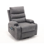 21 inch Seat Width Large Electric Power Lift Recliner for Elderly 8 Point Massage Lumbar Heat Remote Side Pockets Cup Holders