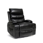 21W Large Size Electric Power Lift Recliner,8 Point Vibration Massage And Lumber Heat,Remote Control,Side Pockets,Cup Holders
