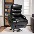 21W Large Size Electric Power Lift Recliner,8 Point Vibration Massage And Lumber Heat,Remote Control,Side Pockets,Cup Holders