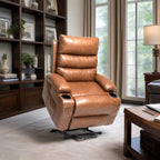 21W Large Size Electric Power Lift Recliner,8 Point Vibration Massage And Lumber Heat,Remote Control,Side Pockets,Cup Holders