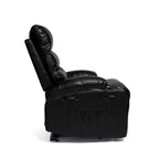 21W Large Size Electric Power Lift Recliner,8 Point Vibration Massage And Lumber Heat,Remote Control,Side Pockets,Cup Holders