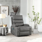 21W Large Size Electric Power Lift Recliner,8 Point Vibration Massage And Lumber Heat,Remote Control,Side Pockets,Cup Holders