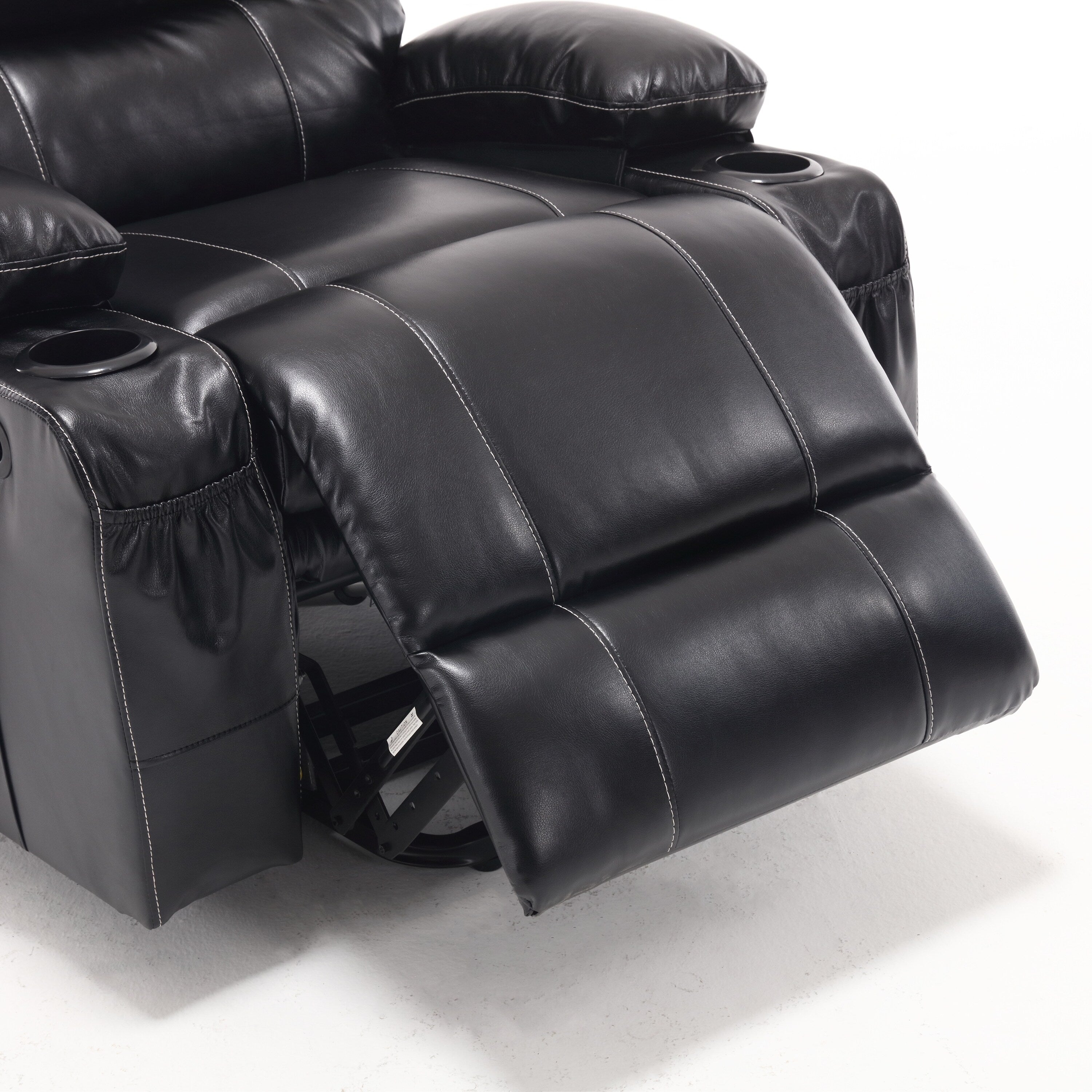 21W Large Size Electric Power Lift Recliner,8 Point Vibration Massage And Lumber Heat,Remote Control,Side Pockets,Cup Holders
