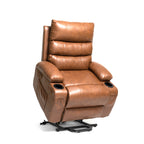 21W Large Size Electric Power Lift Recliner,8 Point Vibration Massage And Lumber Heat,Remote Control,Side Pockets,Cup Holders