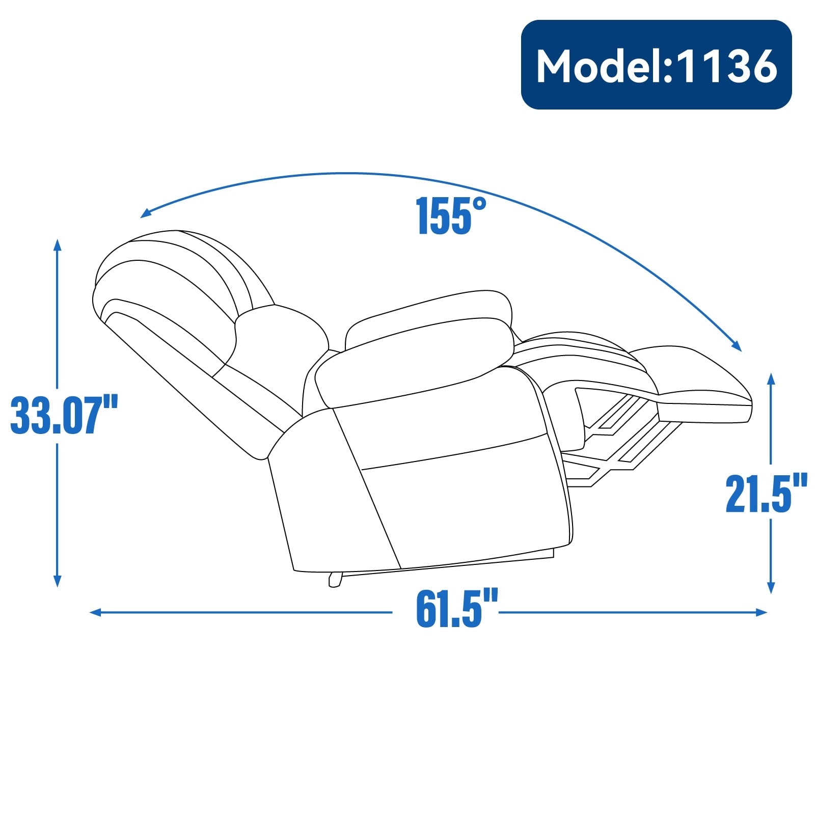 23 Seat Width and High Back Large Size Chenille Power Lift Recliner Chair with 8-Point Vibration Massage and Lumbar Heating