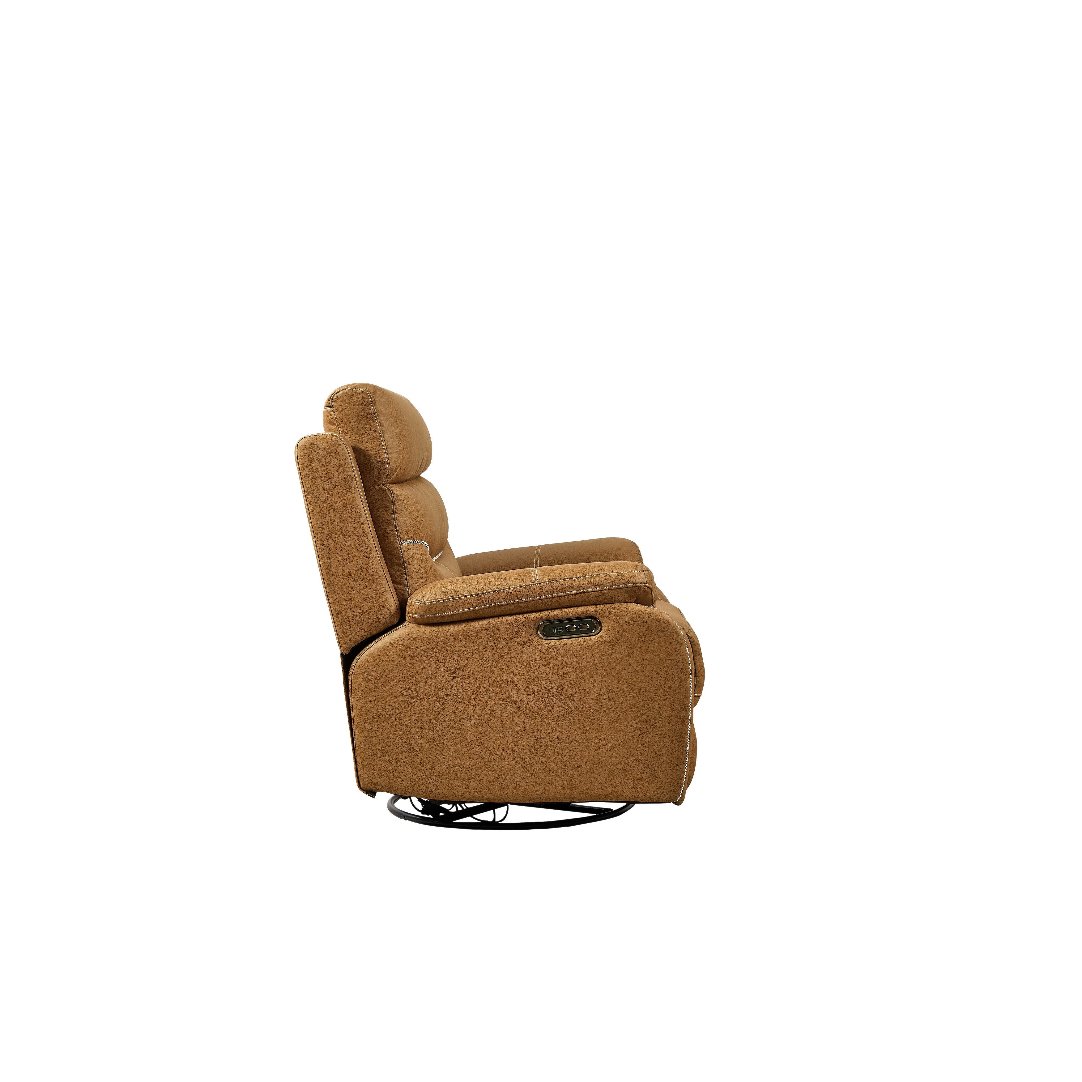 240Â° Swivel Recliner Chair with Dual Motor, Power Headrest, Infinite Recline Positions, USB Charging Ports, and Footrest