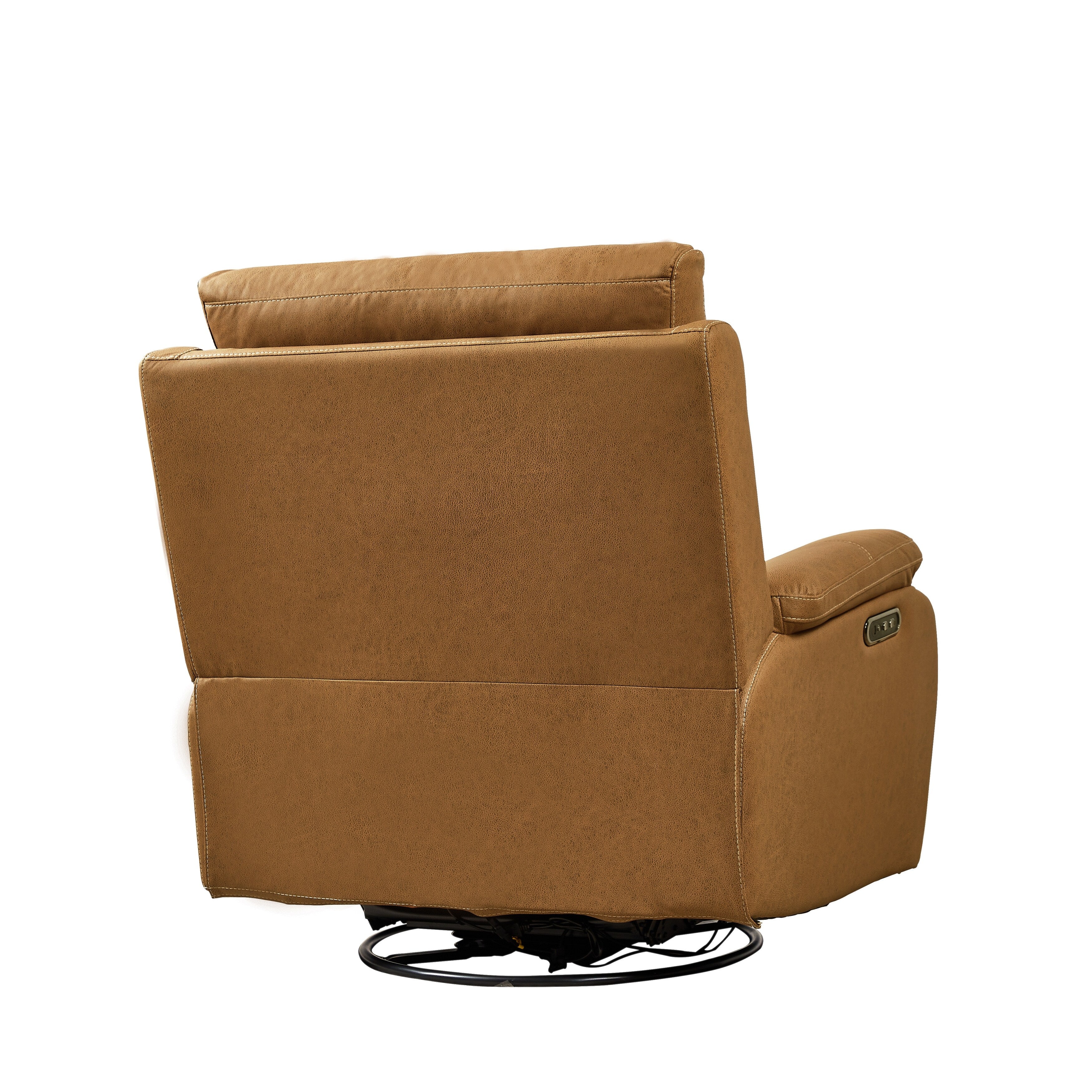 240Â° Swivel Recliner Chair with Dual Motor, Power Headrest, Infinite Recline Positions, USB Charging Ports, and Footrest