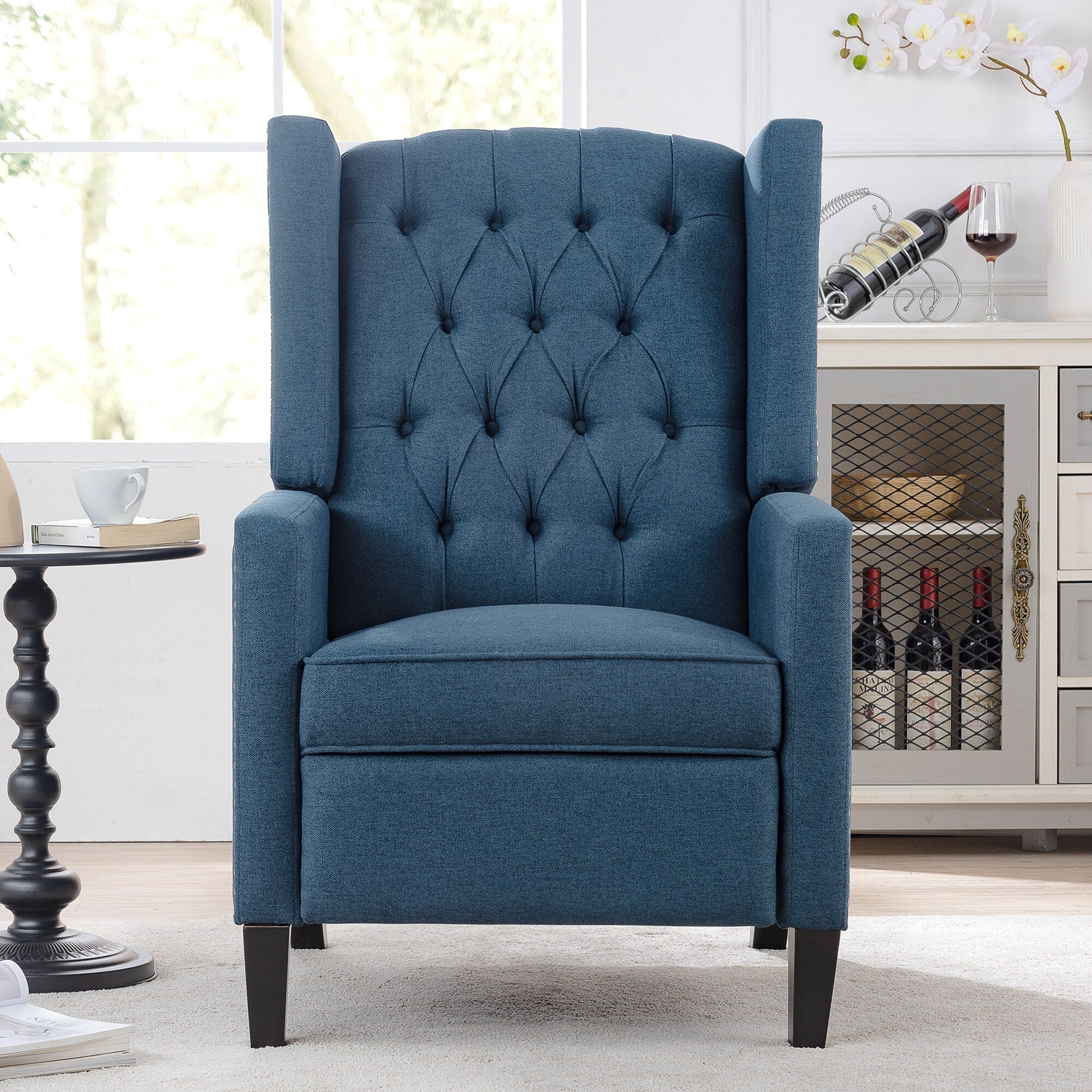 27.16 Wide Fabric Manual Wing Chair Recliner
