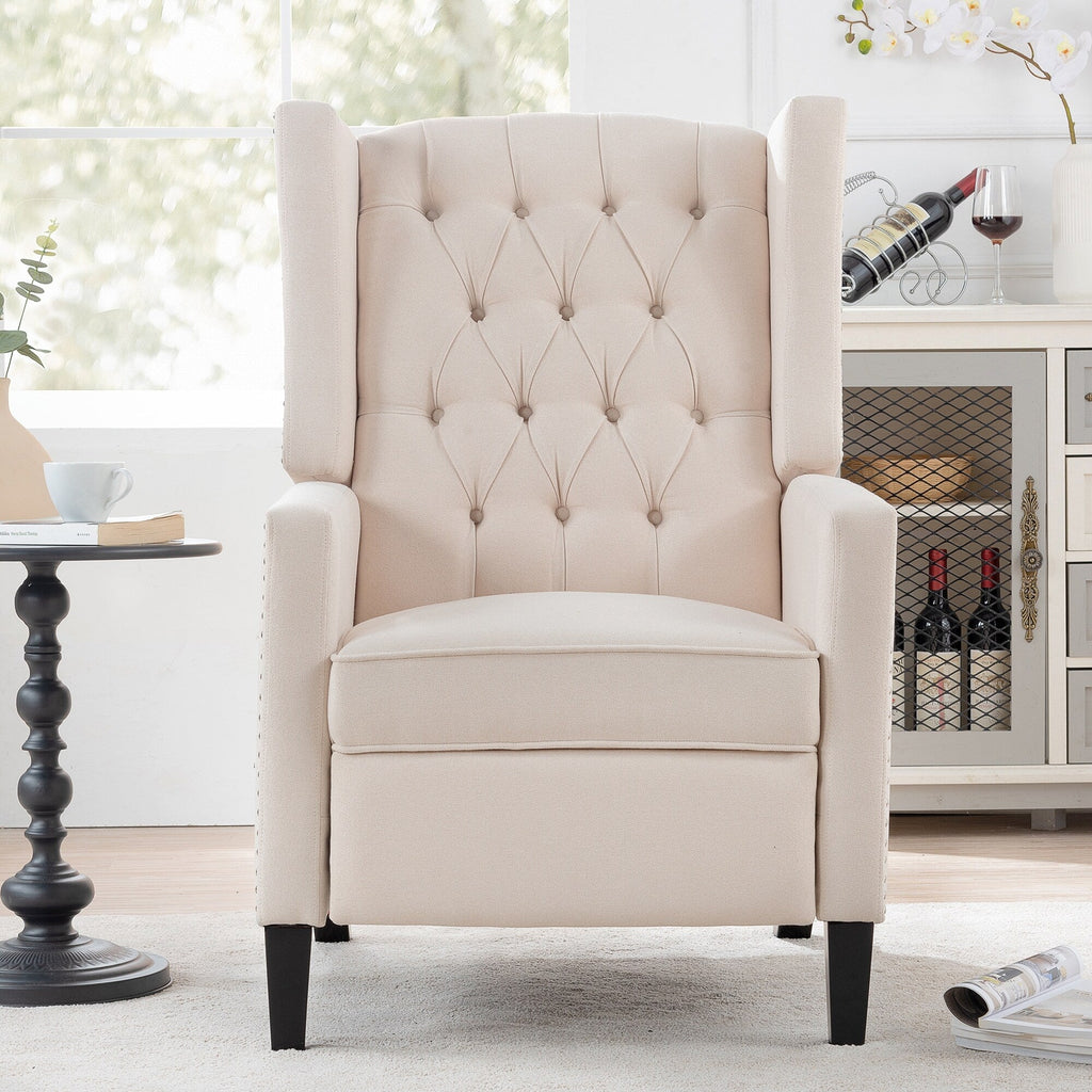 27.16 Wide Fabric Manual Wing Chair Recliner