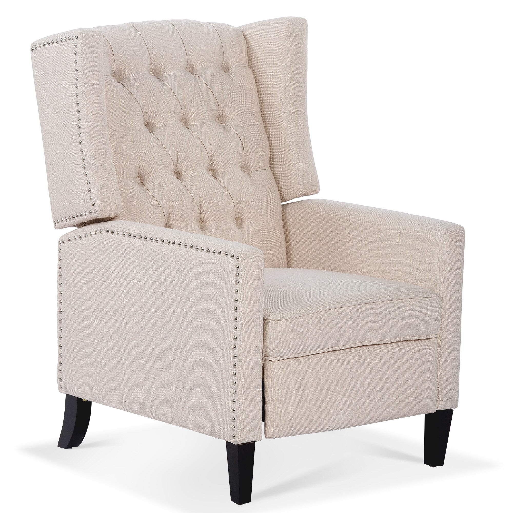 27.16 Wide Fabric Manual Wing Chair Recliner