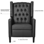 27.16 Wide Fabric Manual Wing Chair Recliner