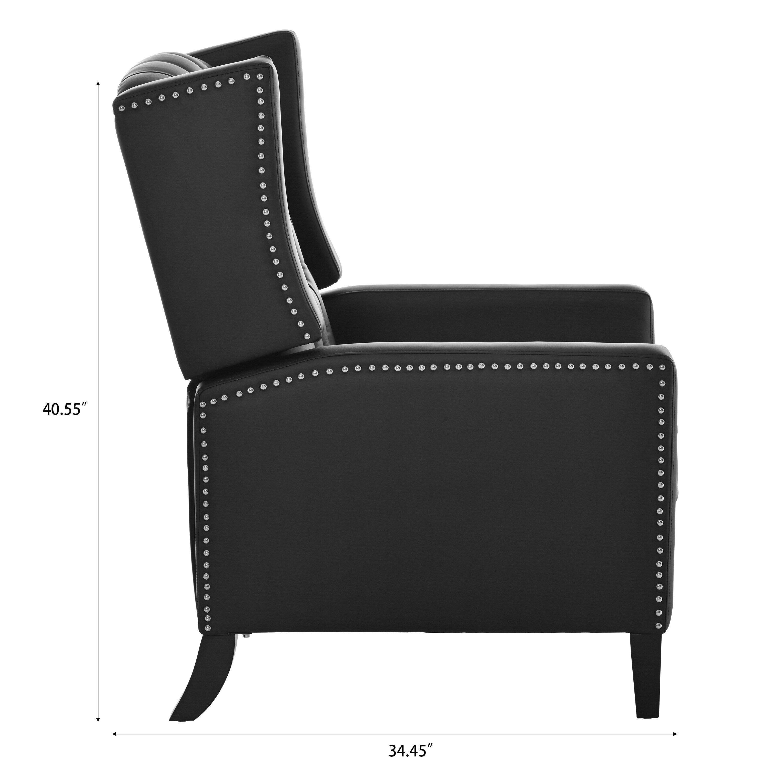 27.16 Wide Fabric Manual Wing Chair Recliner