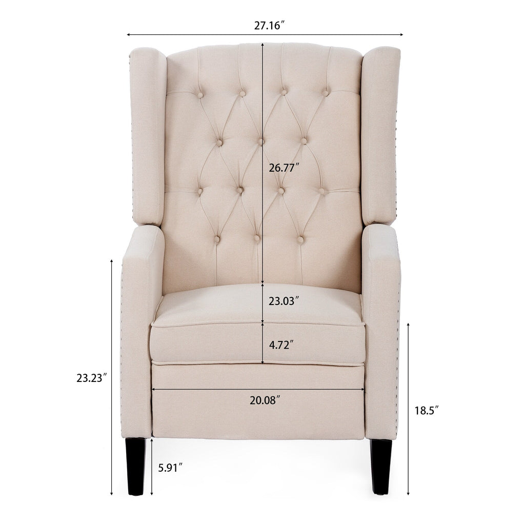 27.16 Wide Manual Wing Chair Recliner