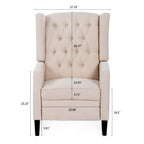 27.16 Wide Manual Wing Chair Recliner